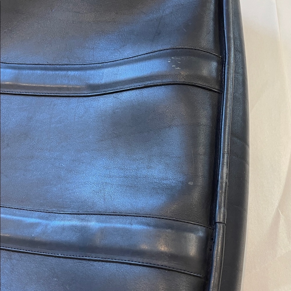 Coach VTG Black Leather Briefcase Tote Structured Top Handle Work Laptop Bag USA - Picture 11 of 17